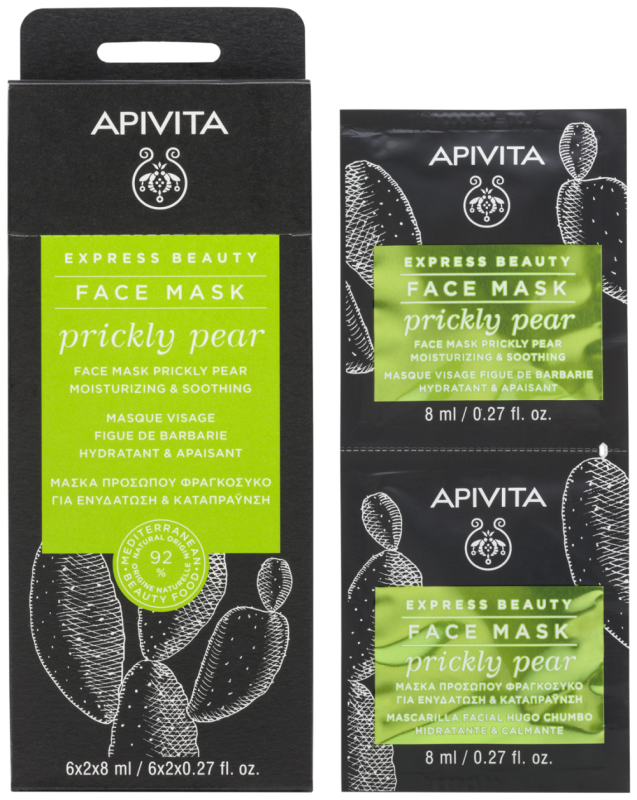Hydraterend en Kalmerend Gezichtsmasker Prickly Pear 2 x 8 ML