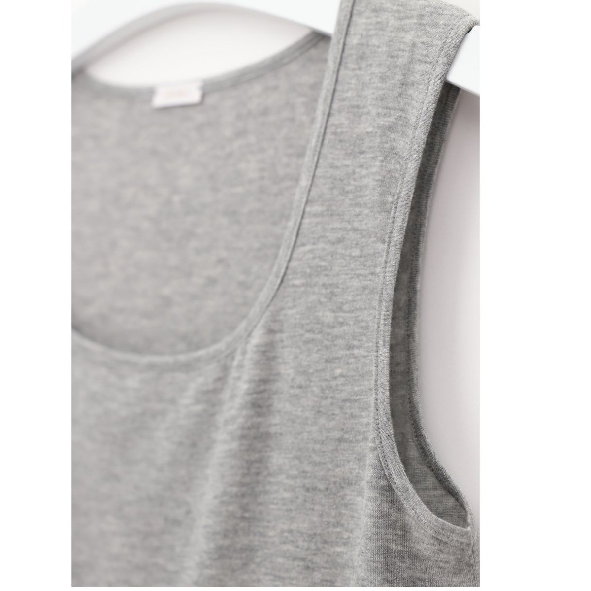 Oroblu Dames Perfect Line Cashmere Tank Top Grey Melange