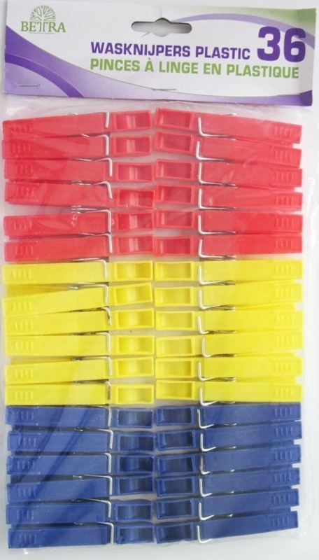 Betra Wasknijpers Plastic 36 stuks