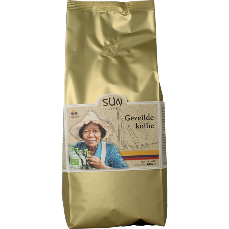 Gezeilde koffiebonen gold roast bio 1000g