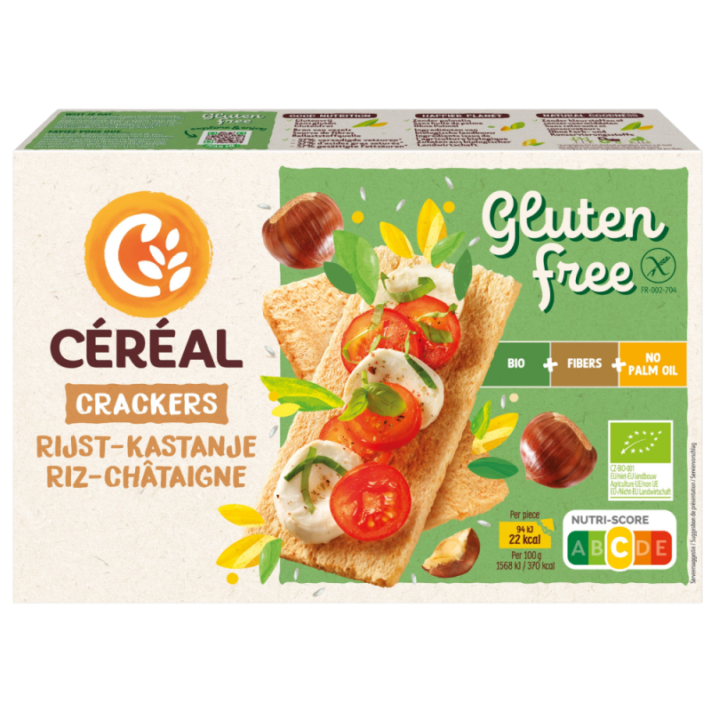 Cracker Rijst Kastanje Bio 250 gram