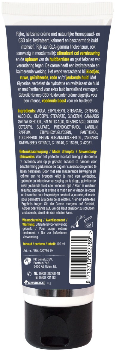 Lucovitaal CBD Huidwonder Crème 100ml