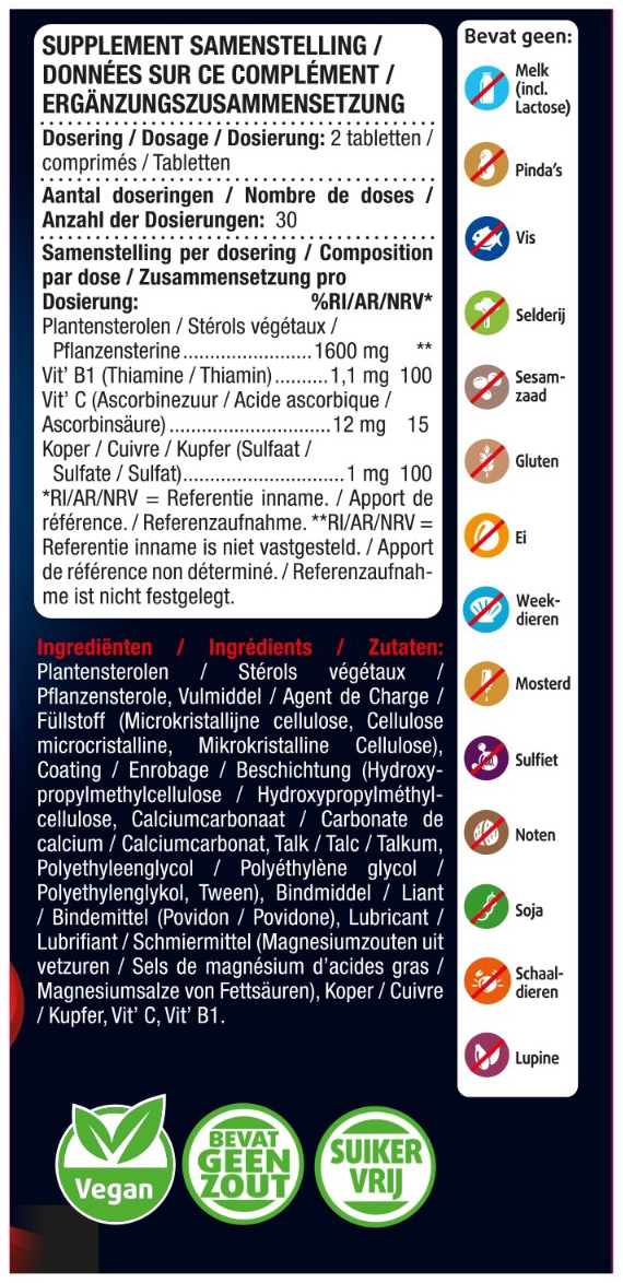 Lucovitaal Cholesterol Verlager 60 tabletten