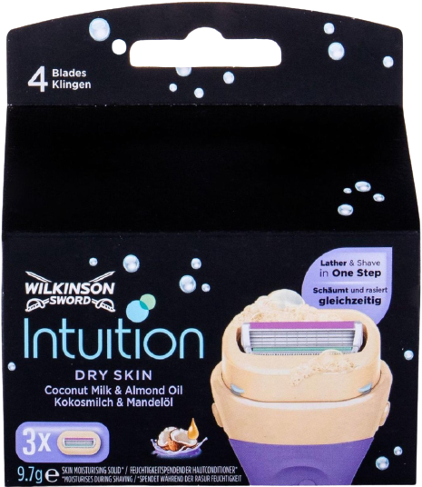 Intuition Dry Skin Scheermesjes 3 stuks