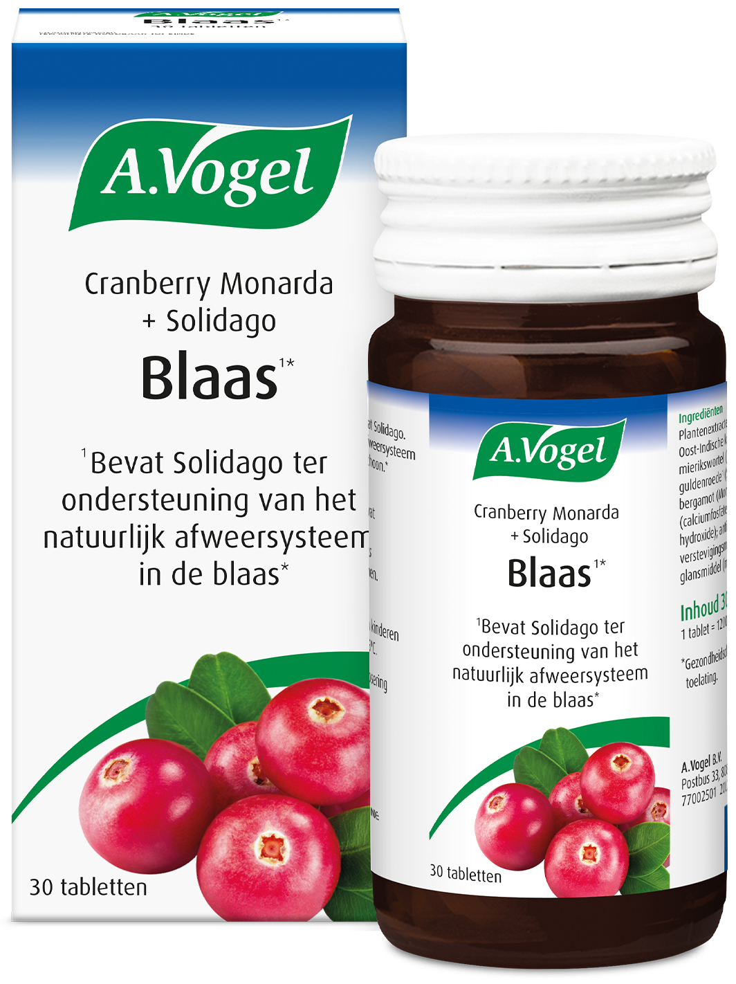 Cranberry Monarda + Solidago tabletten 30 Stuks