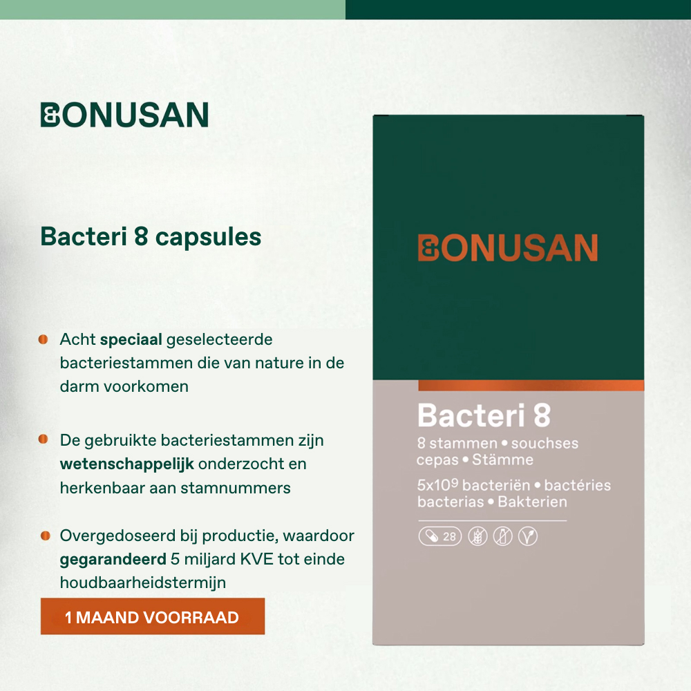 Bonusan Bacteri 8 28 Capsules