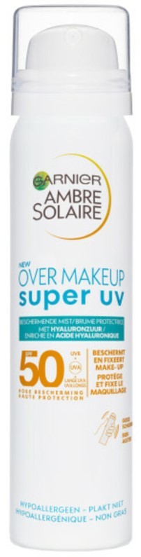 Garnier Ambre Solaire Over Make-Up Super UV beschermende gezichtsspray SPF 50 75 ml