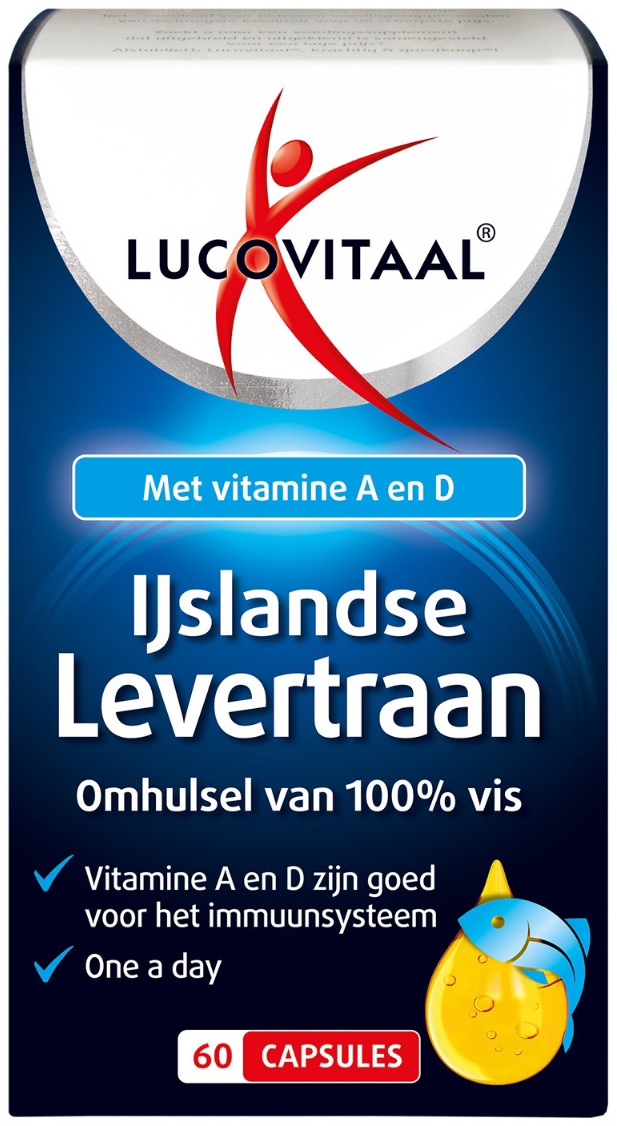 Lucovitaal Ijslands Levertraan 60 capsules