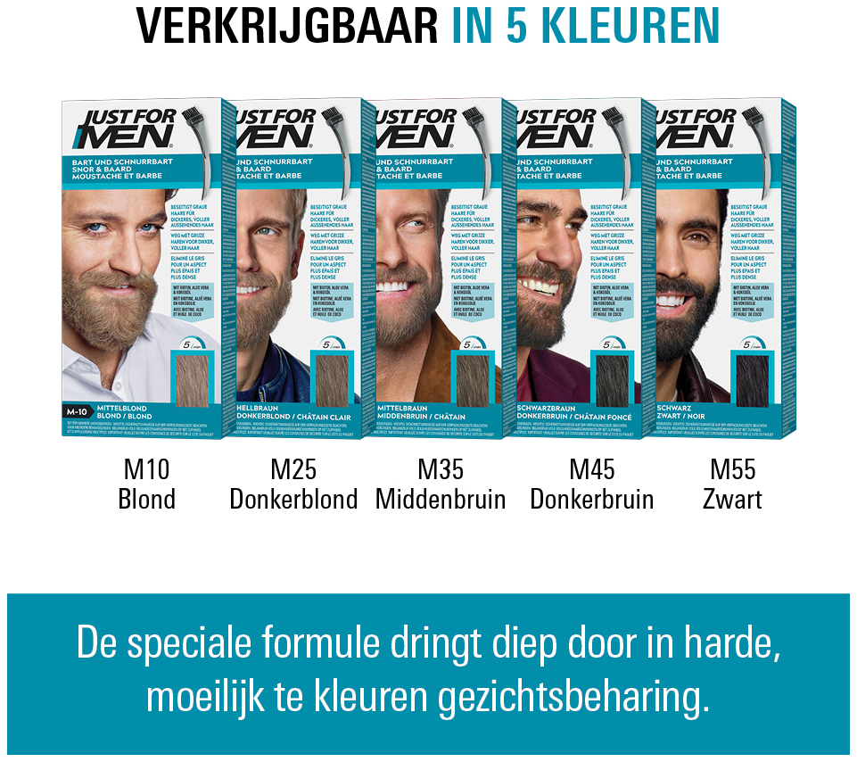 Just For Men Snor & Baard Middenbruin M10 1 set