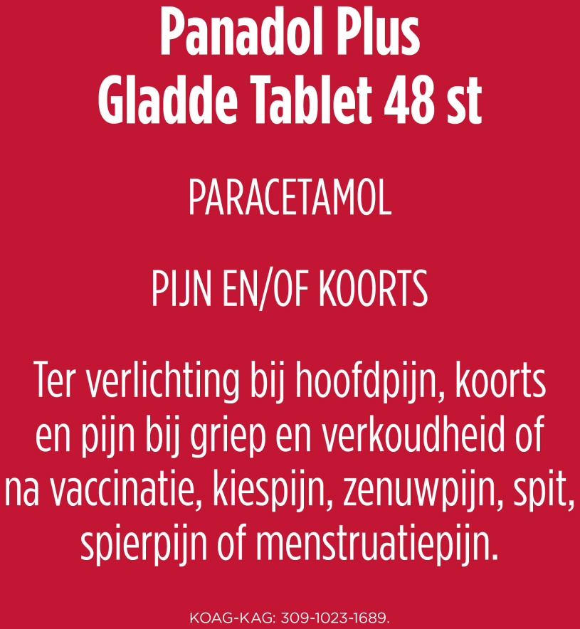 Panadol Plus Gladde Tablet 48 Tabletten