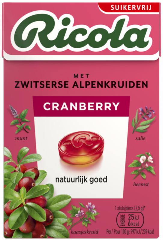 Cranberry Suikervrij 20 x 50gr