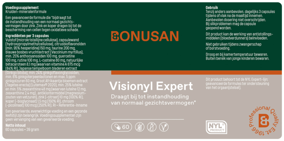 Bonusan Visionyl Expert 60 Capsules