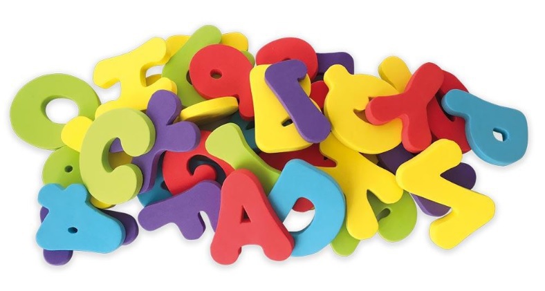 Badspeeltjes Letters/Cijfers 1 set