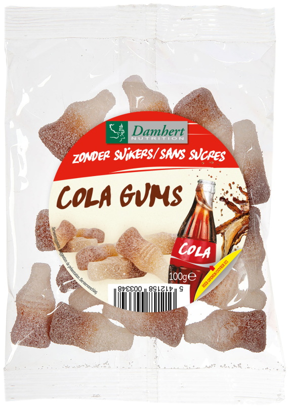 Damhert Colaflesjes Zonder Suikers 125 Gram