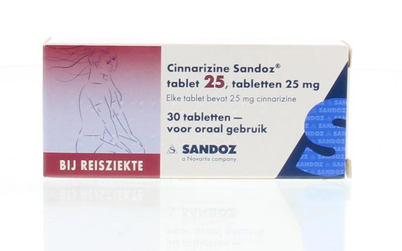 Cinnarizine 25 mg 30 stuks