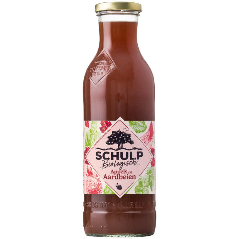 Appel & Aardbeisap Bio 750 ml