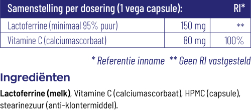 Vitakruid Lactoferrine 150 MG 60 Vega Capsules