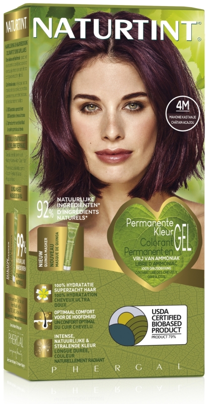 Haarkleuring 4M Mahonie Kastanje  170 ML