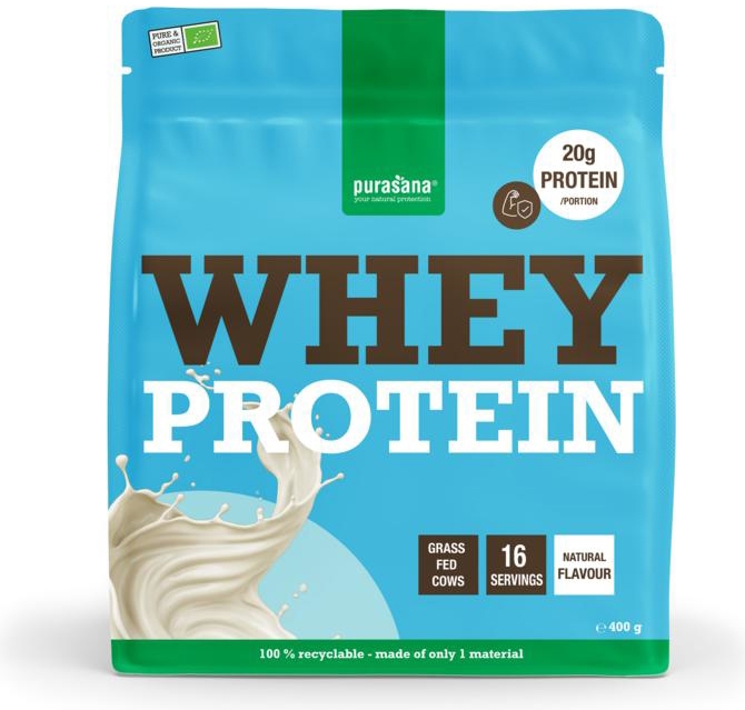 Purasana Whey Protein Natuur Bio 400 gram