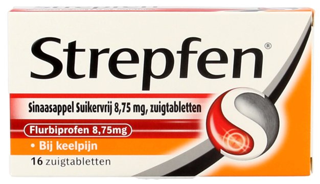 Sinaasappel Suikervrij 8,75mg 16 stuks