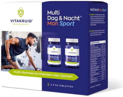 Vitakruid Multi Dag & Nacht Man Sport 2x 30 Tabletten
