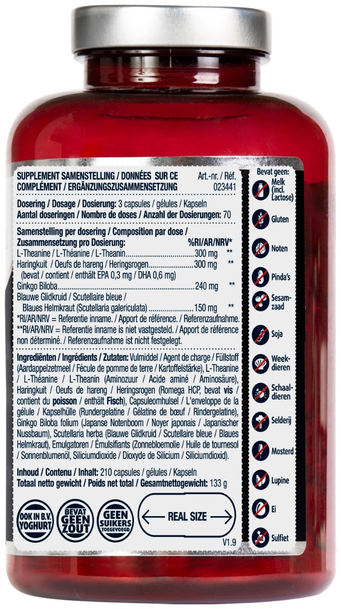 Lucovitaal L-Theanine Omega 3 210 capsules