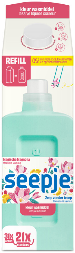 Seepje Wasmiddel Kleur Refill Pak 945 ml