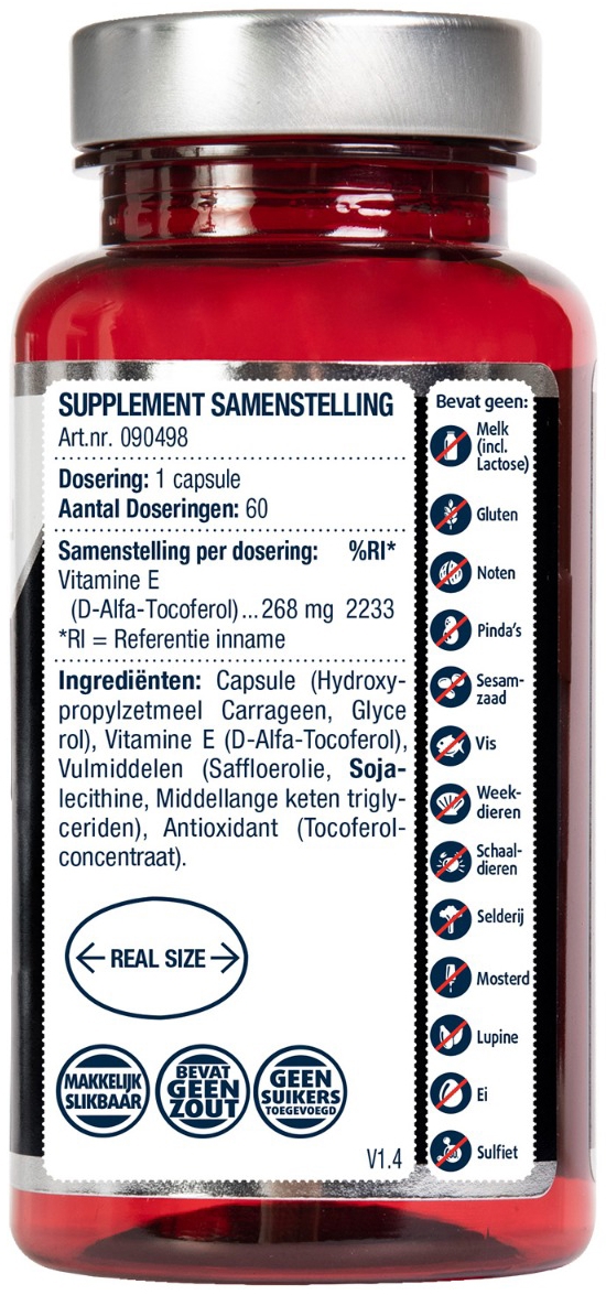 Lucovitaal Vegan Vitamine E (400 IE) 60caps