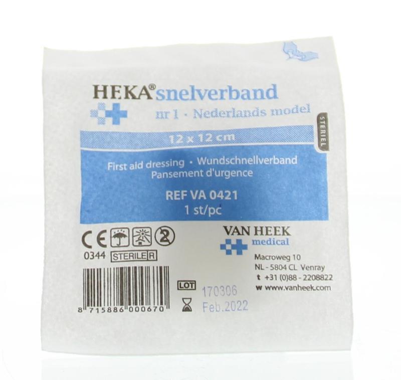 Snelverband nr 1 12 x 12 cm 1st