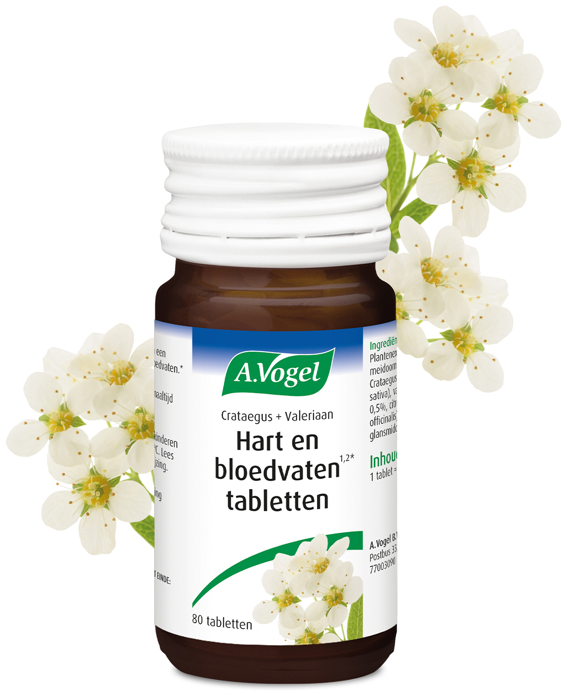 A.Vogel Crataegus Crataegus + Valeriaan 80 Stuks