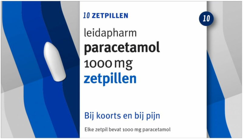 Paracetamol 1000mg 10 zetpillen