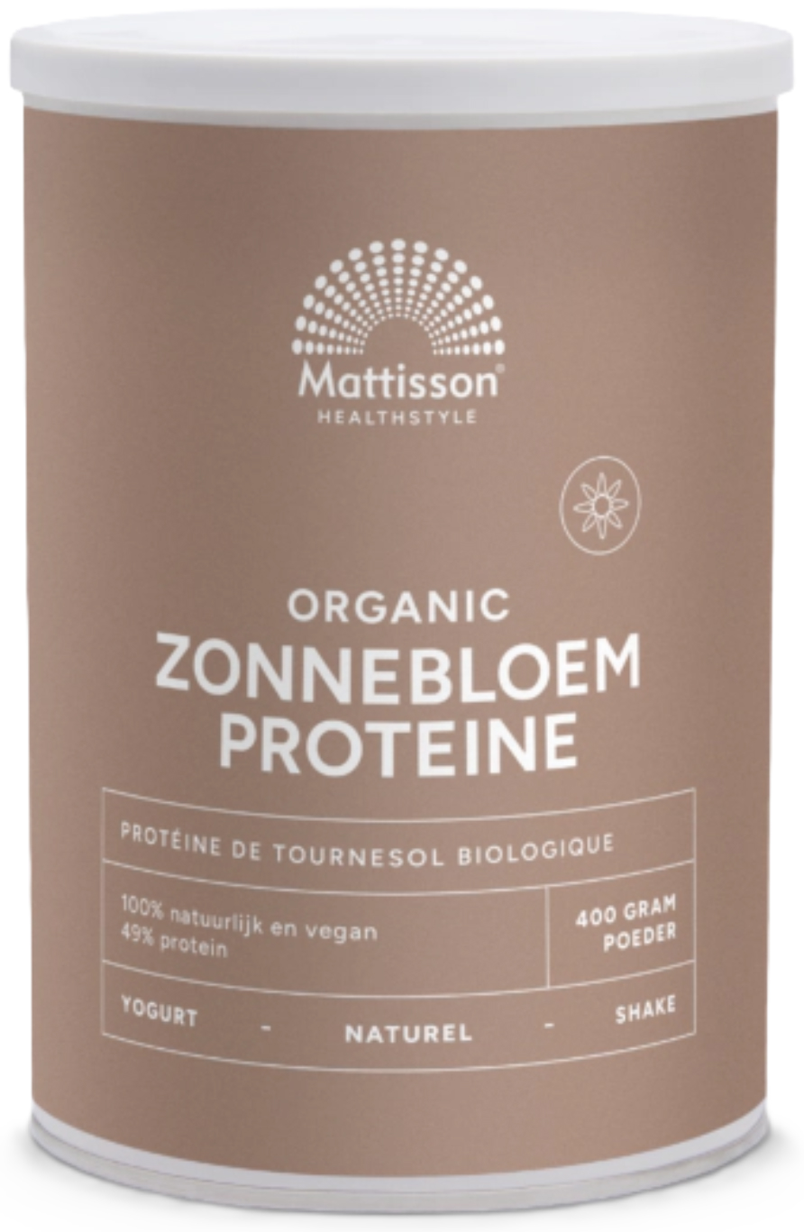 Mattisson Biologische Zonnebloem Proteïne Poeder 400 Gram