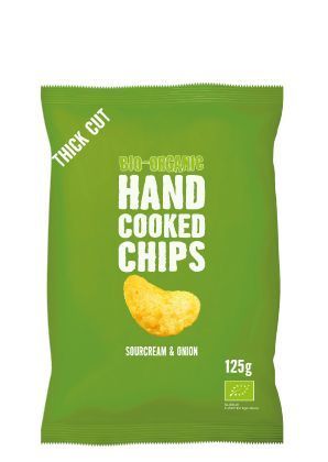 Chips Handcooked Sour Cream & Onion Bio 125 G