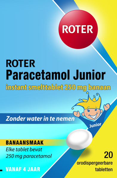 Paracetamol Junior Smelt Tabletten 20 stuks