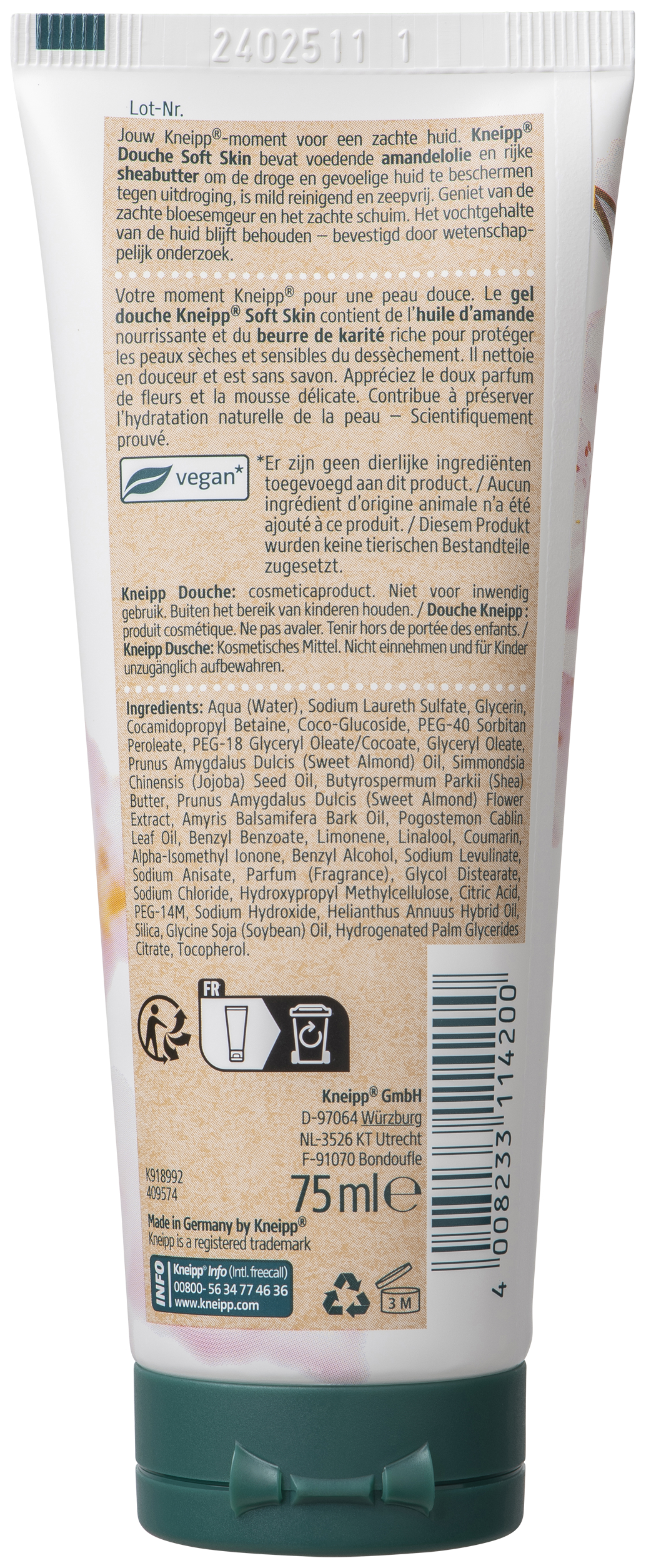 Kneipp Amandelolie Douche Mini 75 ML