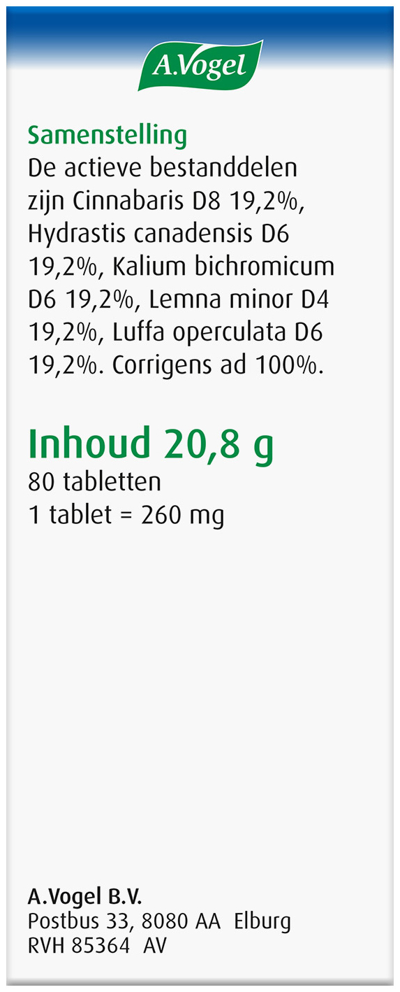 A.Vogel Cinuforce tabletten 80 Stuks