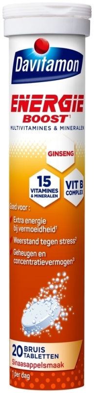 Energie Boost Ginseng 20 bruistabletten