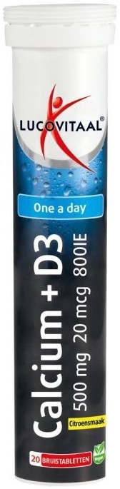 Calcium + D3 500 mg + 20 mcg / 800IE 20 Bruistabletten