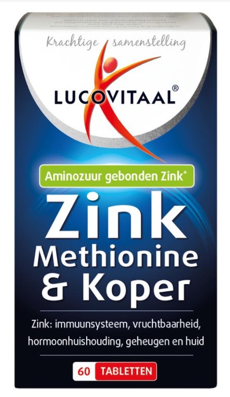 Zink Methionine & Koper 60 tabletten