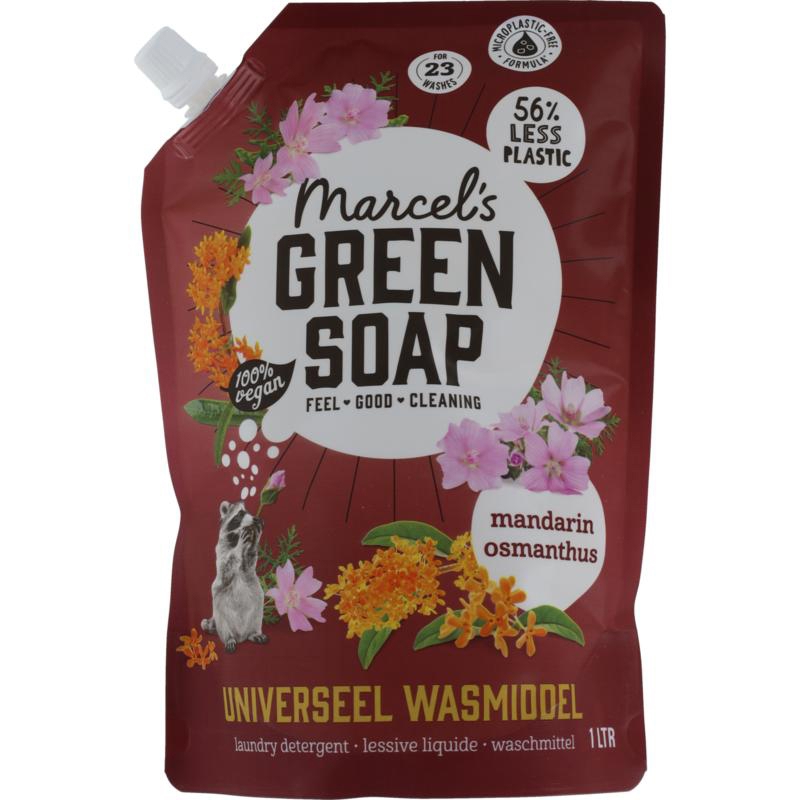 Marcel's Green Soap Wasmiddel Mandarijn & Osmanthus Navulling 1000 ml