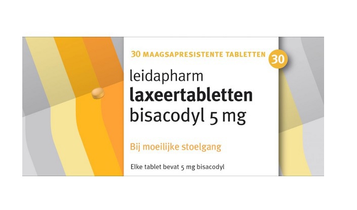 Laxeertabletten Bisacodyl 5mg 30 tabletten