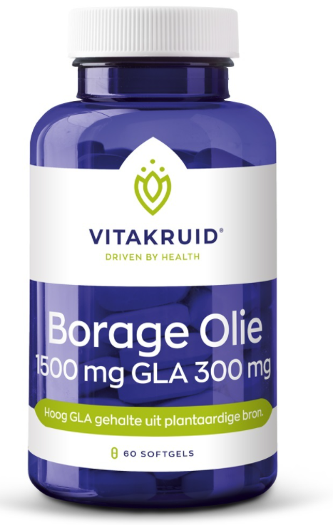 Borage Olie 1500mg + GLA 300 mg 60sft