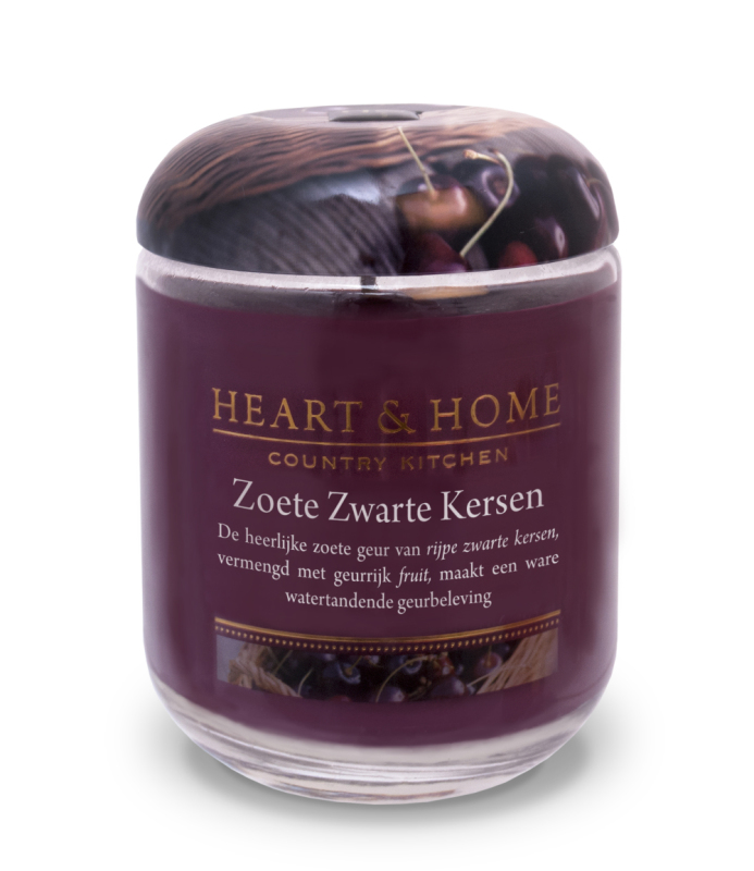 Grote Geurkaars - Zoete Zwarte Kersen 1st