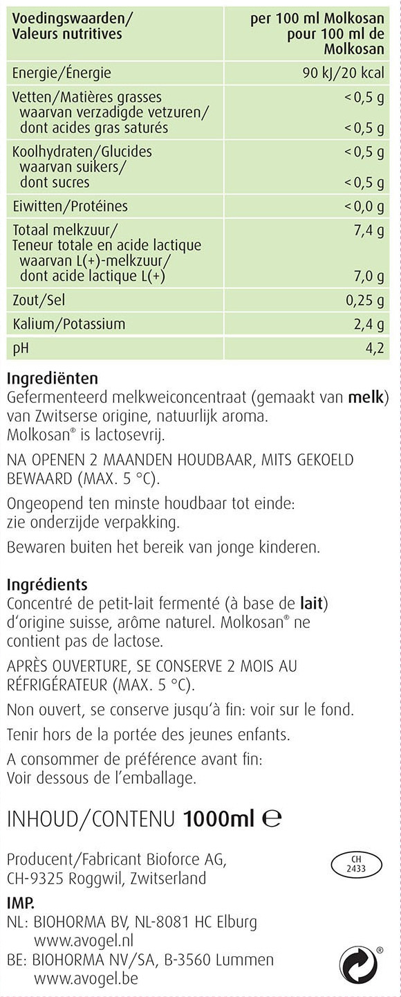 A.Vogel Molkosan drank 1000ml