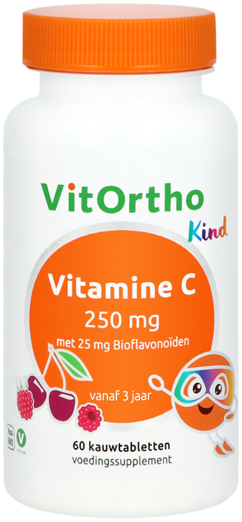 Vitamine C met 25mg Bioflavonoïden Kind 60 kauwtabletten