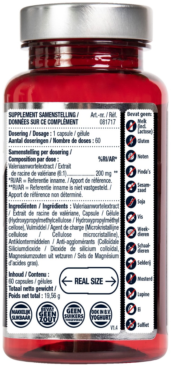 Lucovitaal Valeriaan 200 mg 60 capsules