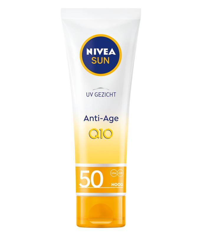 NIVEA SUN UV Face Anti-Age en Anti-Pigment gezichtszonnecrème SPF 50 tube 50 ml