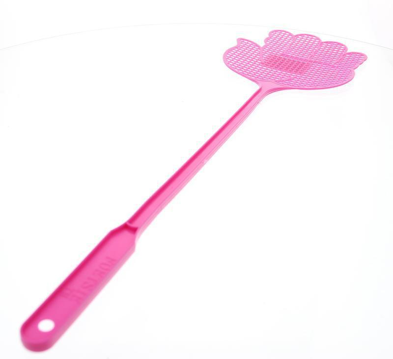 Vliegenmepper Plastic Handje 1 stuk