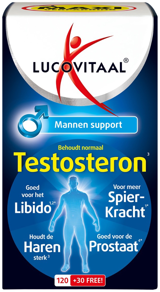Lucovitaal Testosteron Mannen Support 150 Tabletten