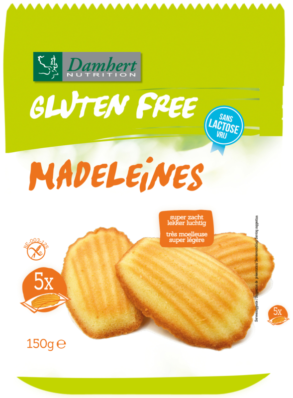 Madeleines Glutenvrij 150 Gram
